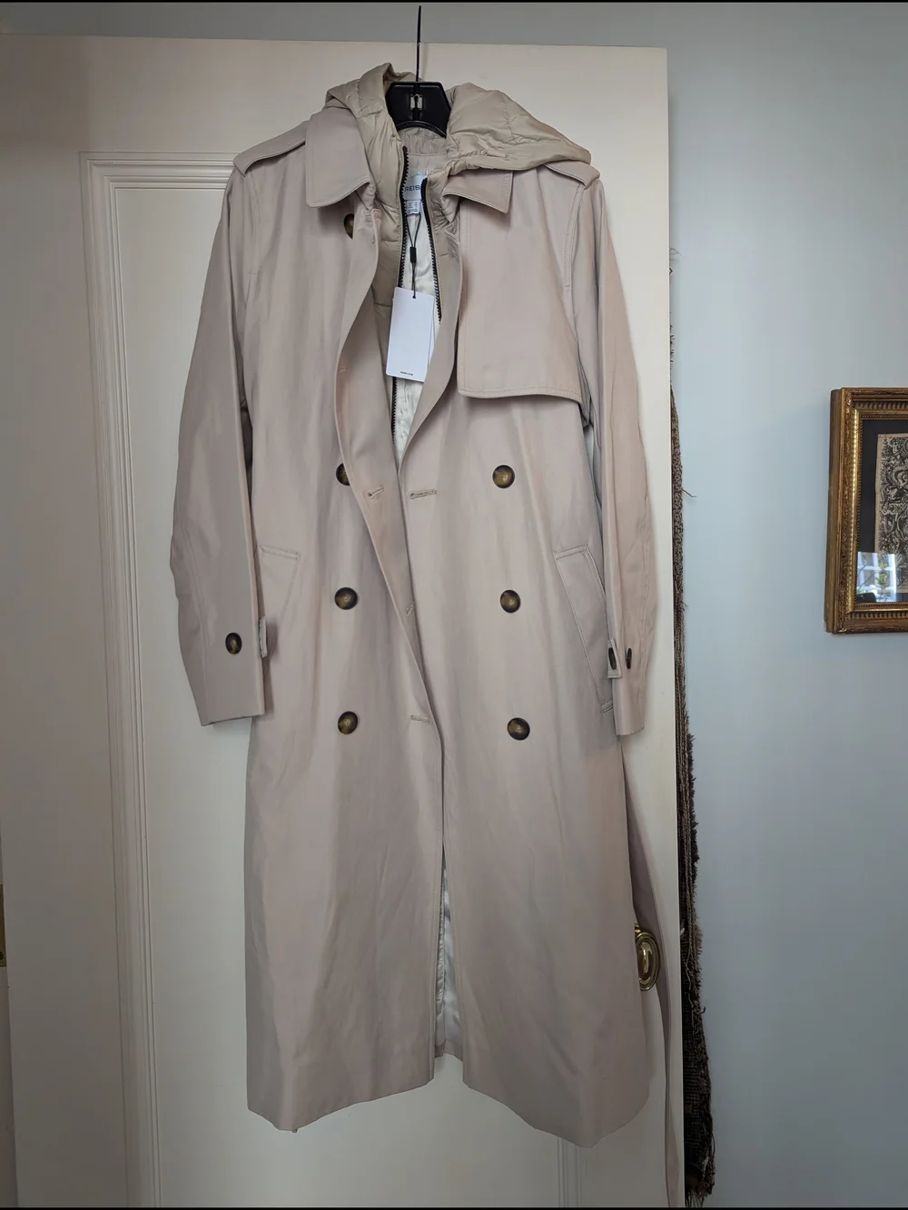 Burberry Brit Tan Trench Coat with Classic Check Lining - Picture 2 of 7